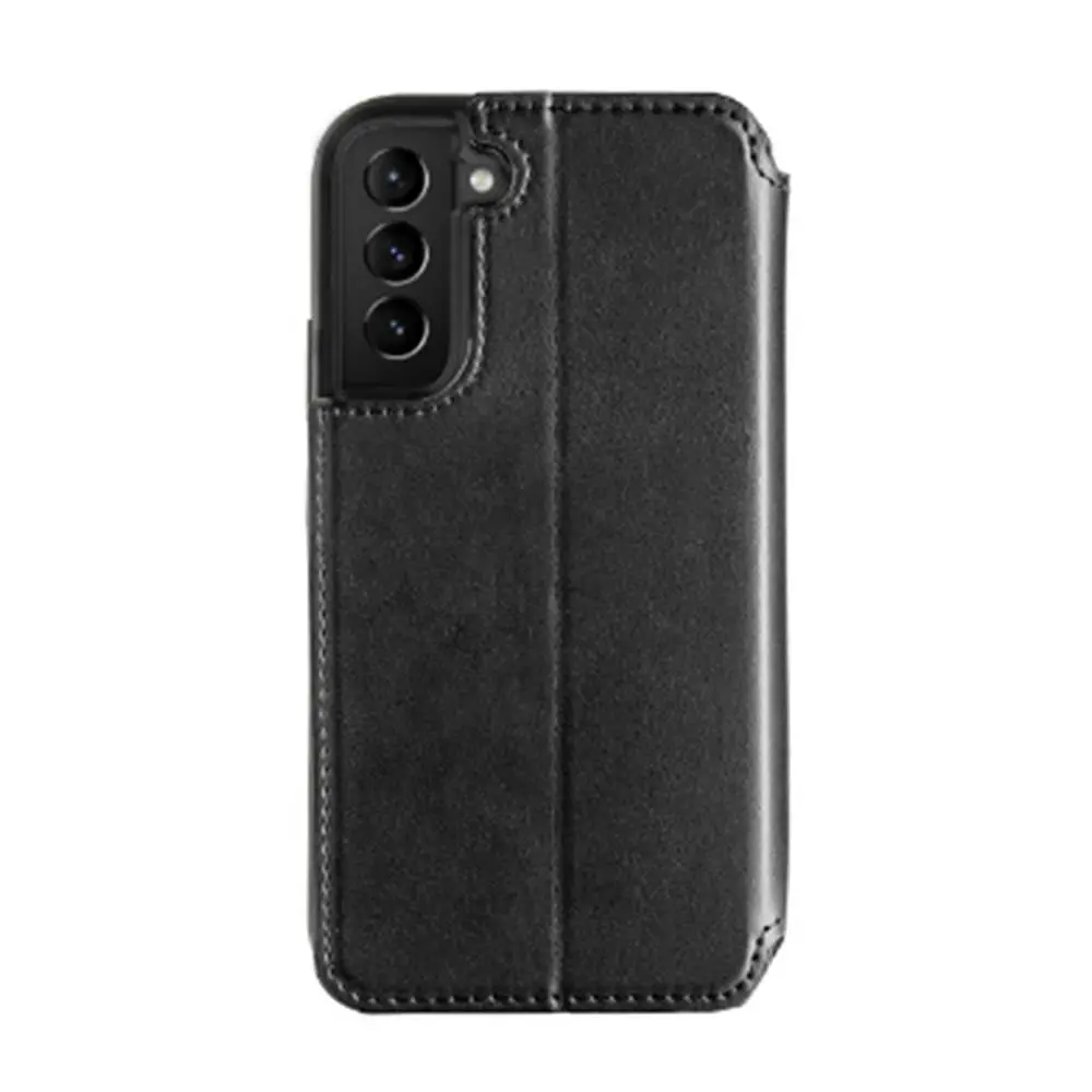 3sixT SlimFolio Qi Charging RFID Armour Cover Protection For Samsung GS22 Black - Electronics