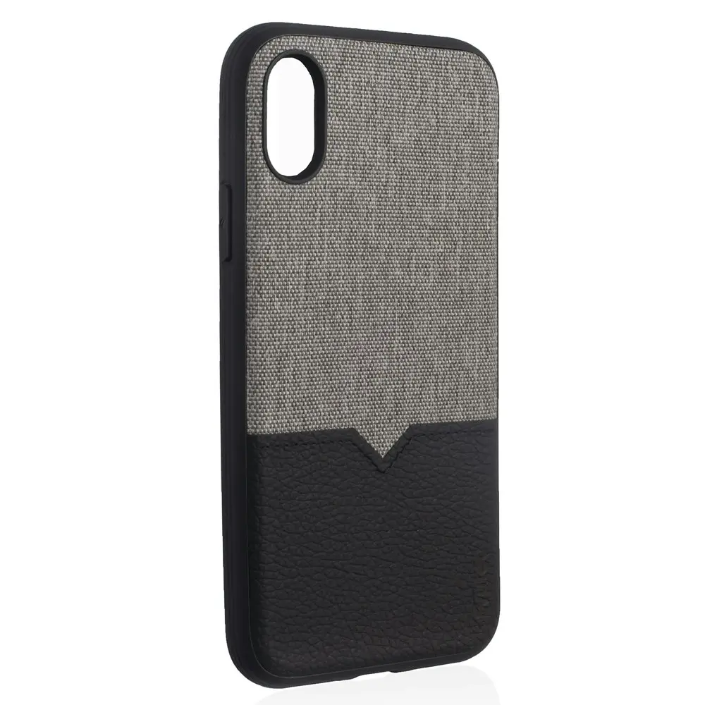 Evutec Northill Drop Proof Fabric/Leather Case f/ Apple iPhone XS MAX w/Mount BK - Electronics