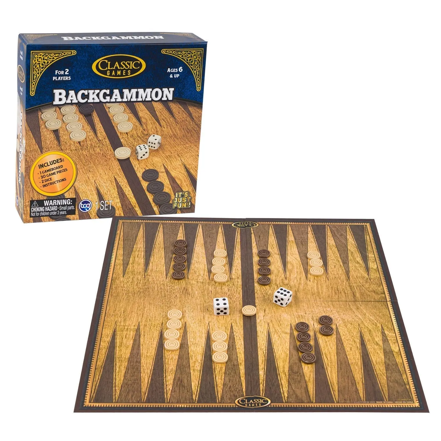 Classic Backgammon Game - Toys & Games