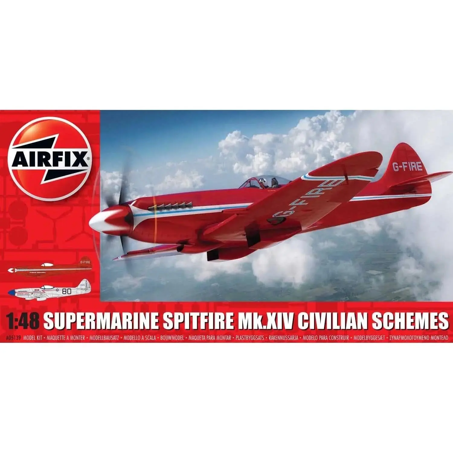 1/48 Supermarine Spitfire Mk.XIV Civilian Schemes - Hobbies