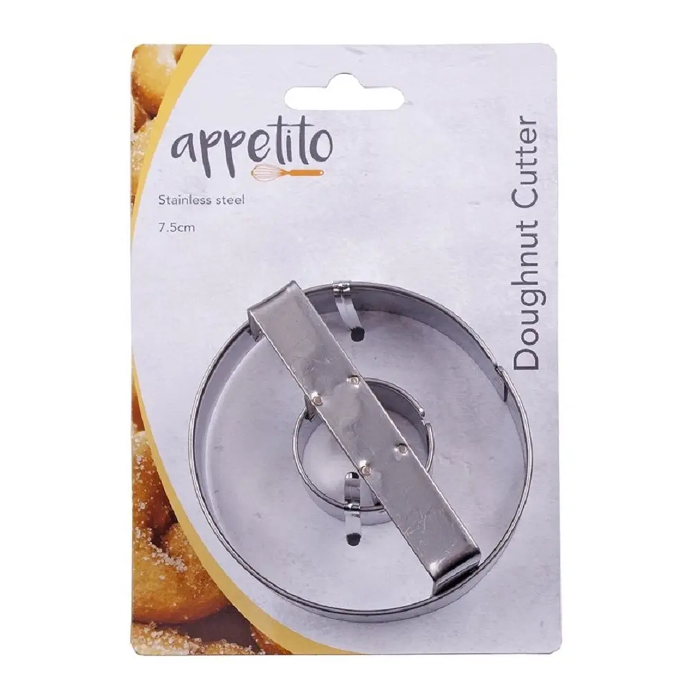 APPETITO STAINLESS STEEL DOUGHNUT CUTTER 7.5cm - Home & Garden