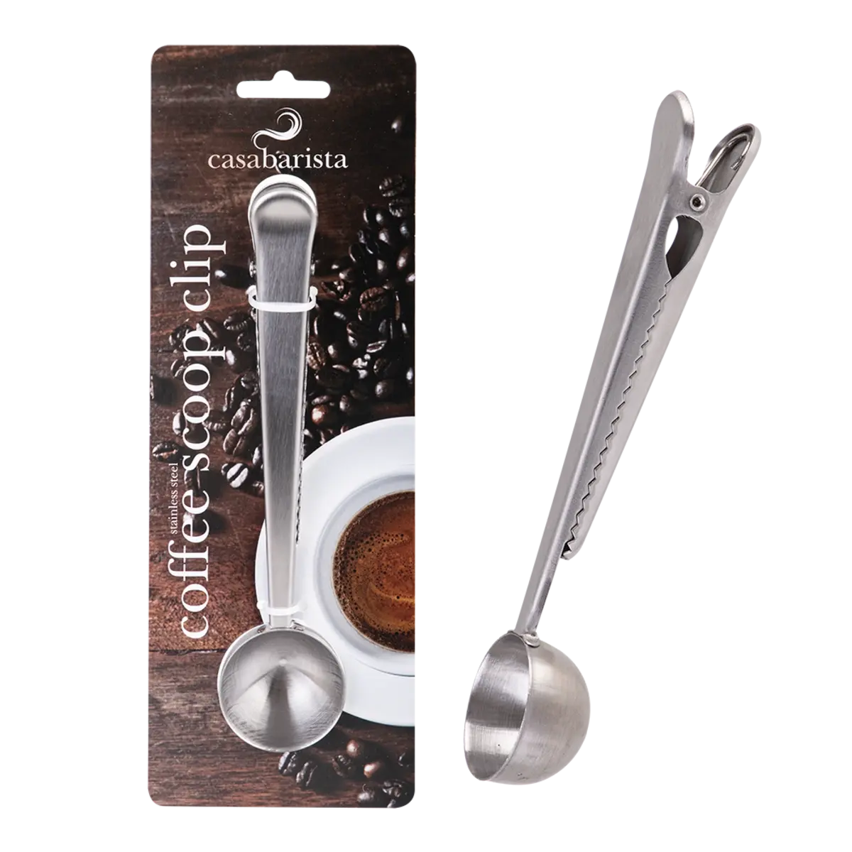 CASABARISTA STAINLESS STEEL COFFEE SCOOP CLIP - Home & Garden