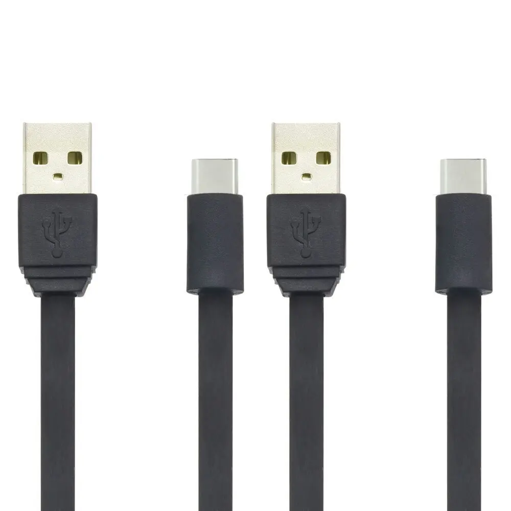 2PK Moki USB Type C Cable Charging Data Sync 3ft Cord for Samsung/Android/LG BLK - Electronics
