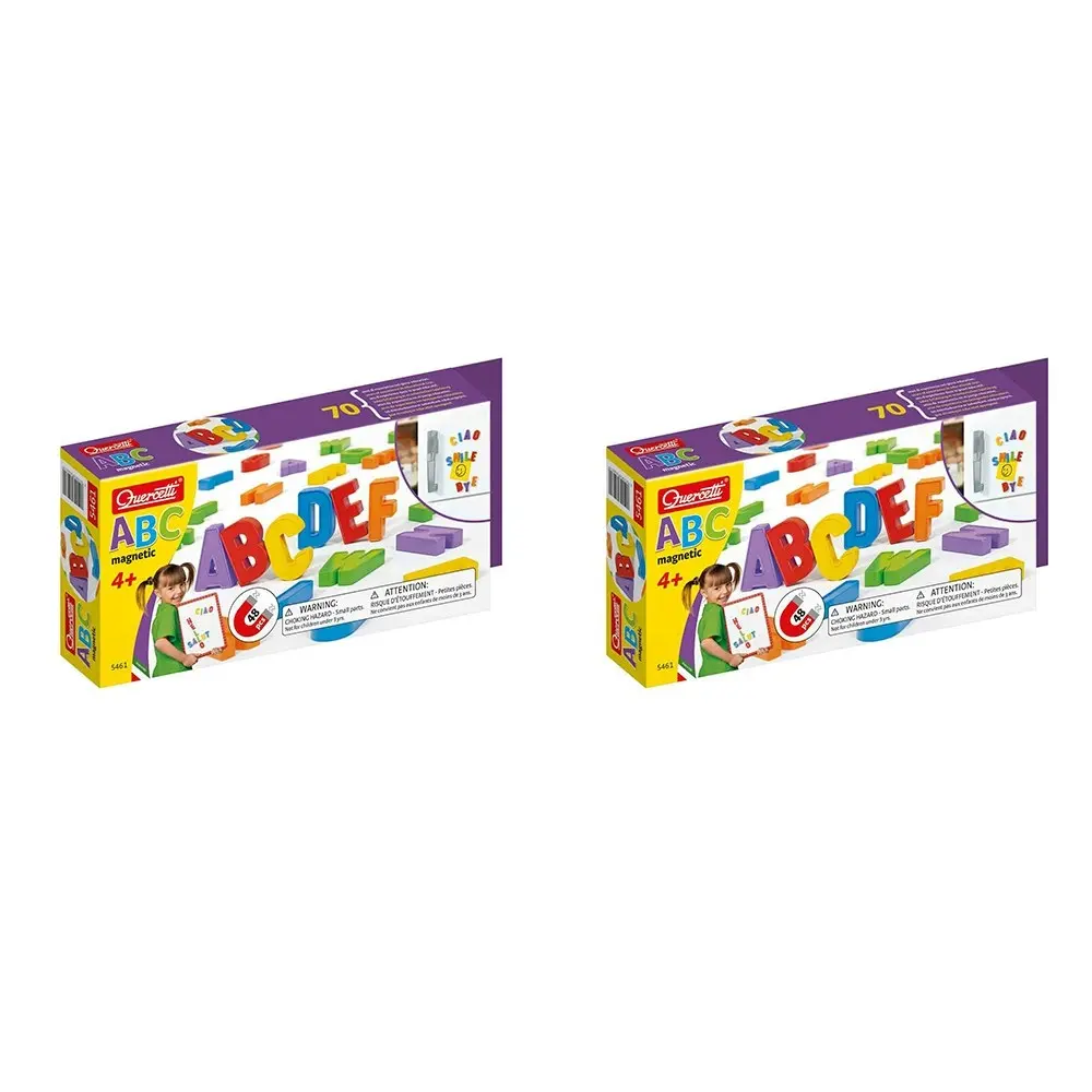 2x 48pc Quercetti Quercetti Magnetic Alphabets Letters Kids Educational Toy 4y+ - Toys & Games