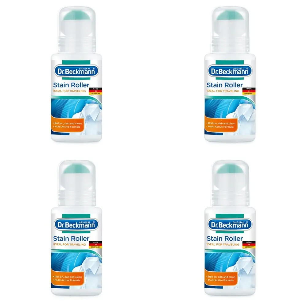 4x Dr Beckmann 75ml Stain Roller Portable Clothes/Fabric Cleaner Dirt Remover - Home & Garden