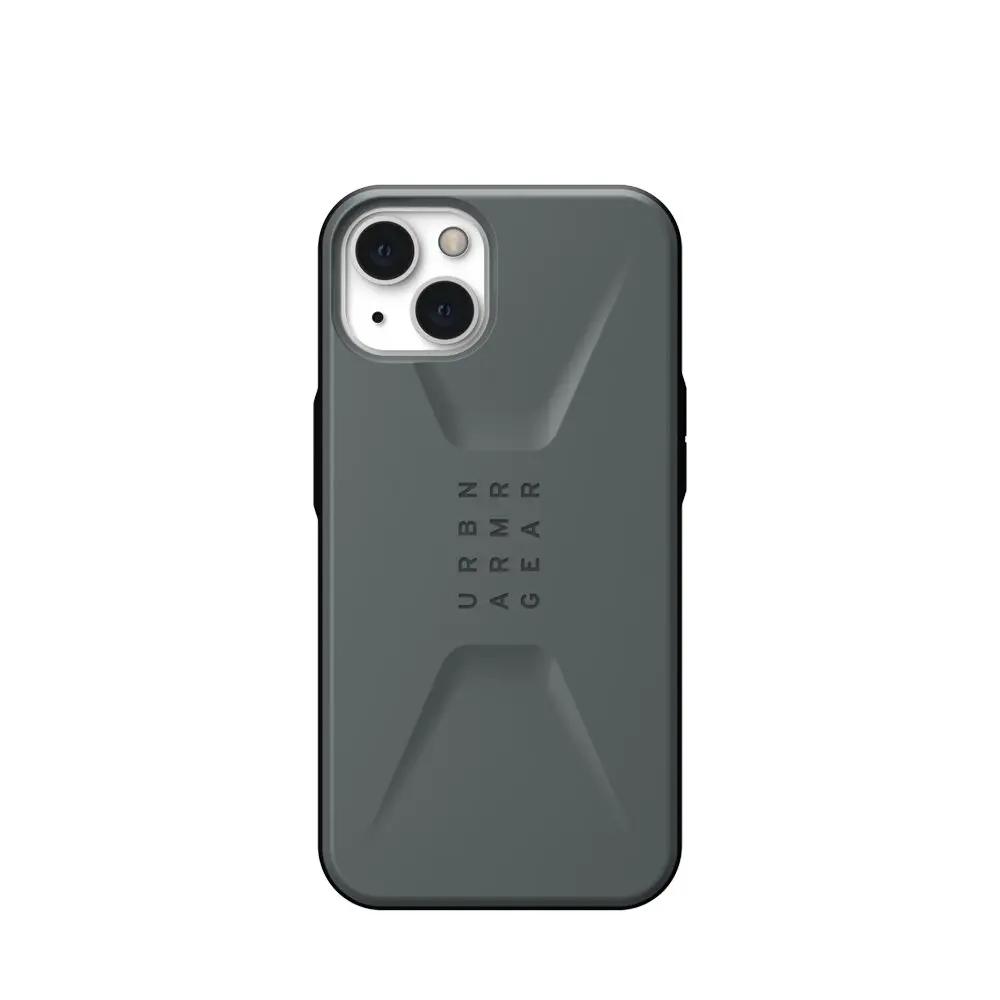 Urban Armour Gear Civilian Case Mobile Phone Cover For Apple iPhone 13 Silver - Electronics