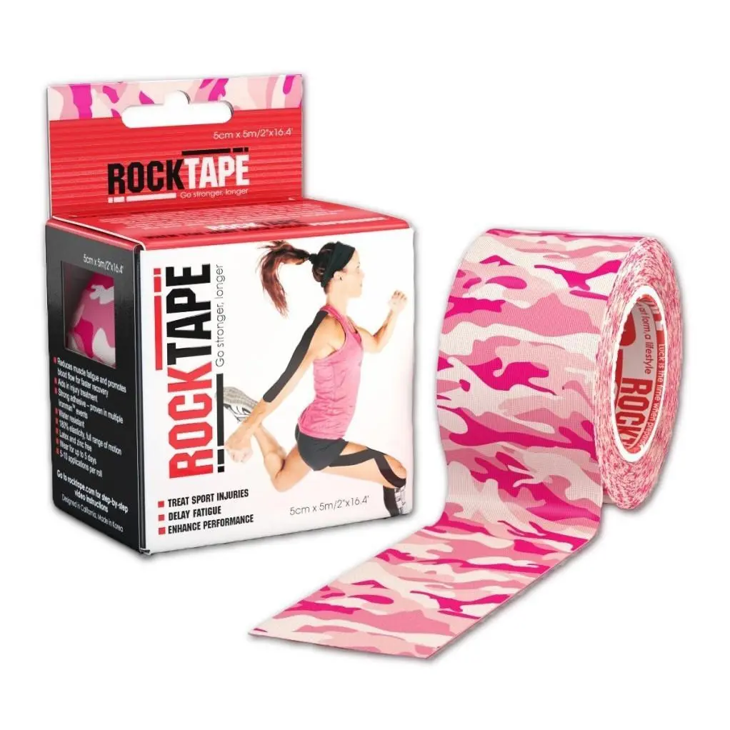 RockTape Camo Pink 5cm x 5cm - Health