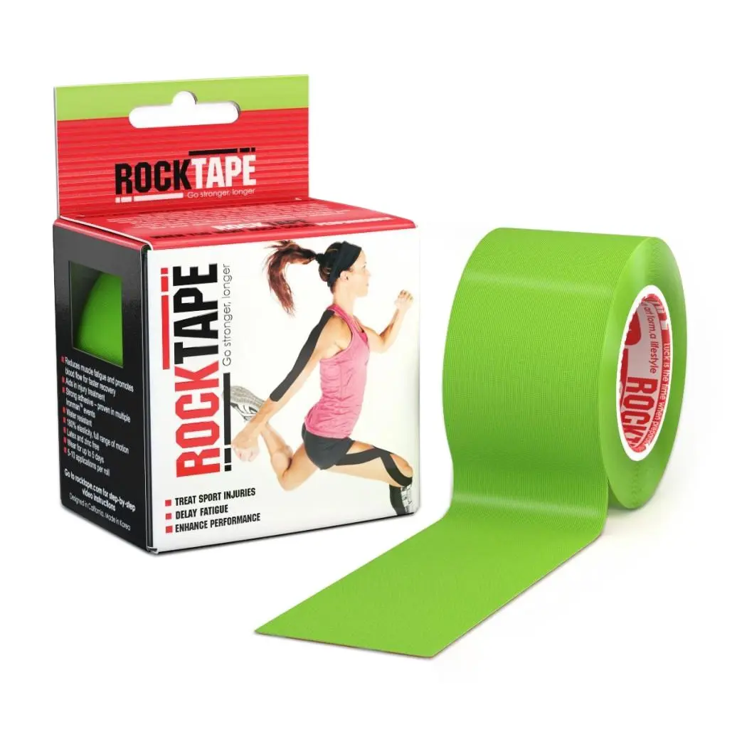 RockTape Lime Green 5cm x 5cm - Health