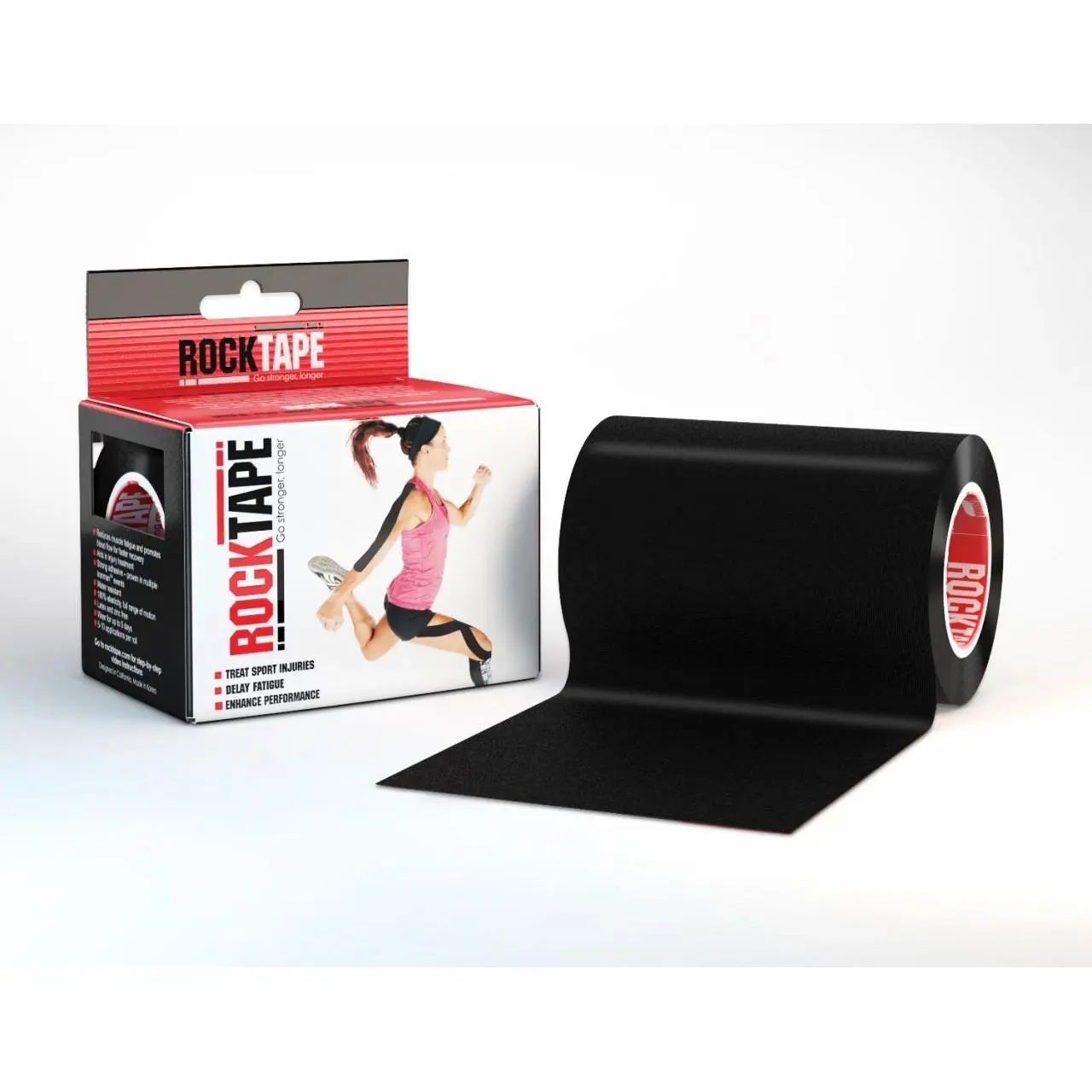 Rocktape 10cm x 5m Black - Health