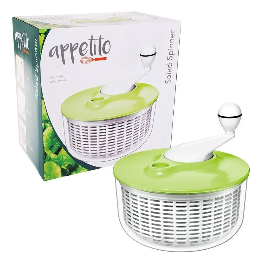 APPETITO GREEN SALAD SPINNER 5.5L - Home & Garden