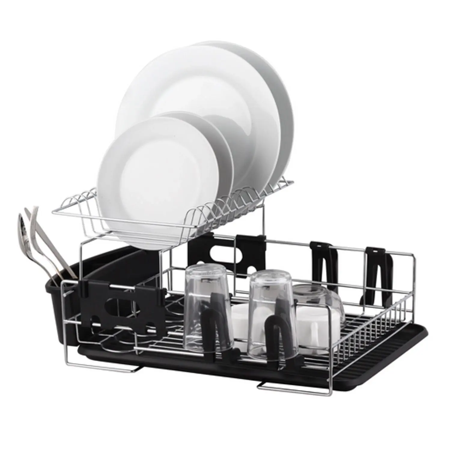 D.LINE STAINLESS STEEL 2 TIER DISHRACK - Home & Garden
