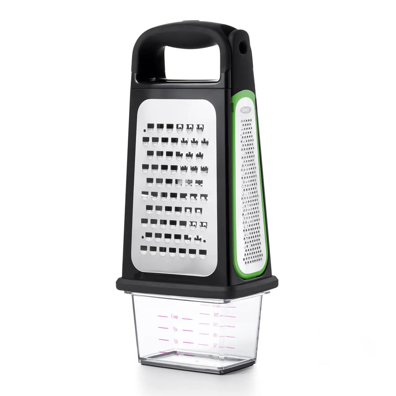 OXO GOOD GRIPS ETCHED BOX GRATER WITH REMOVABLE ZESTER - Home & Garden