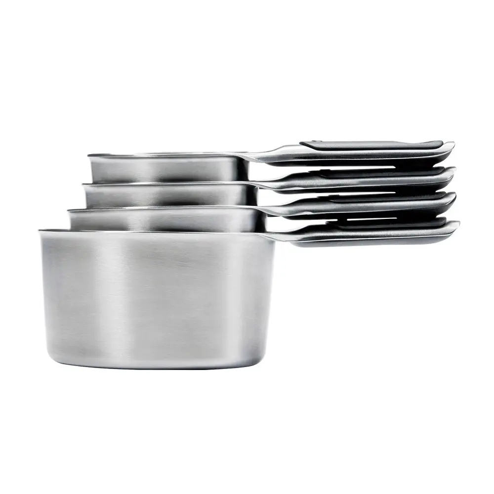 OXO GOOD GRIPS 4 PIECE STAINLESS STEEL MEASURING CUP SET - Home & Garden