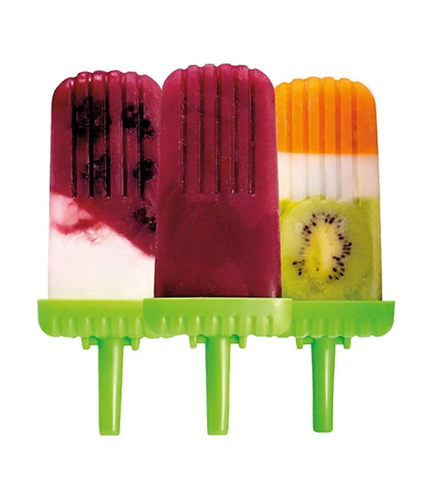 AVANTI GROOVY GREEN ICE POP MOULDS - SET OF 6