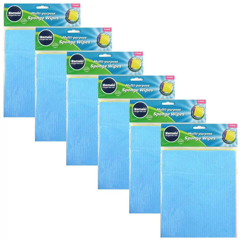 18pc kemasi Multipurpose Durable Cleaning Sponge Wipe Home Dishwashing Assorted - Home & Garden