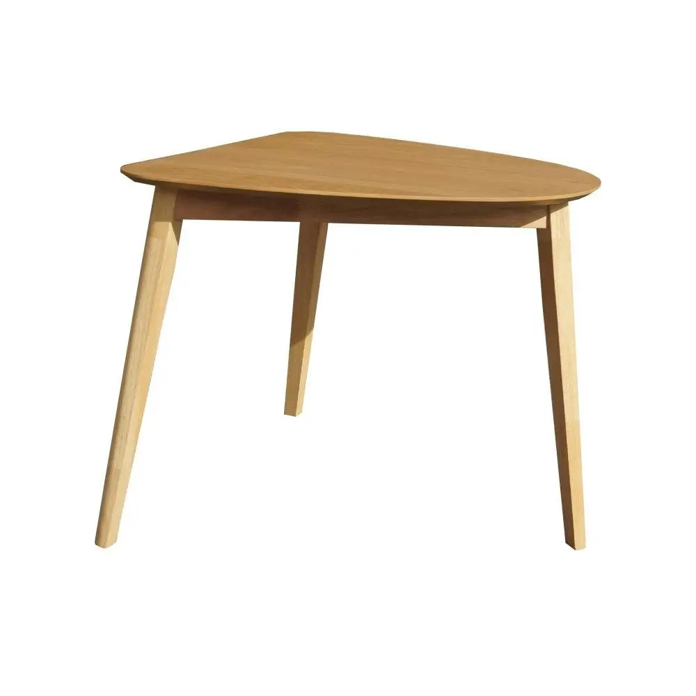 Design Square Wooden Small Compact Kitchen Dining Table 80x90cm - Oak