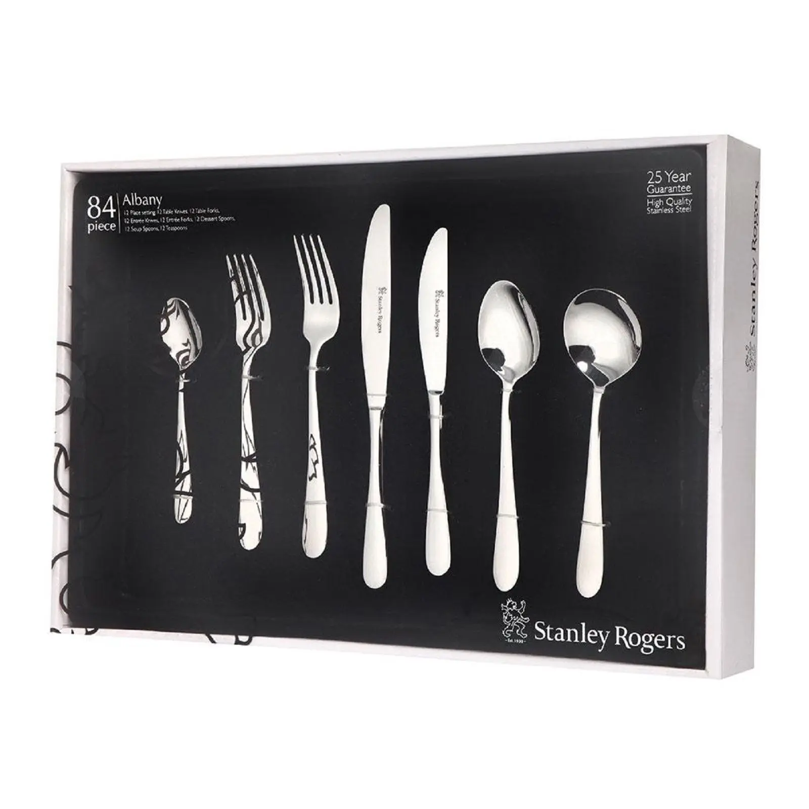 STANLEY ROGERS 84 PIECE ALBANY CUTLERY GIFT BOX SET - Home & Garden