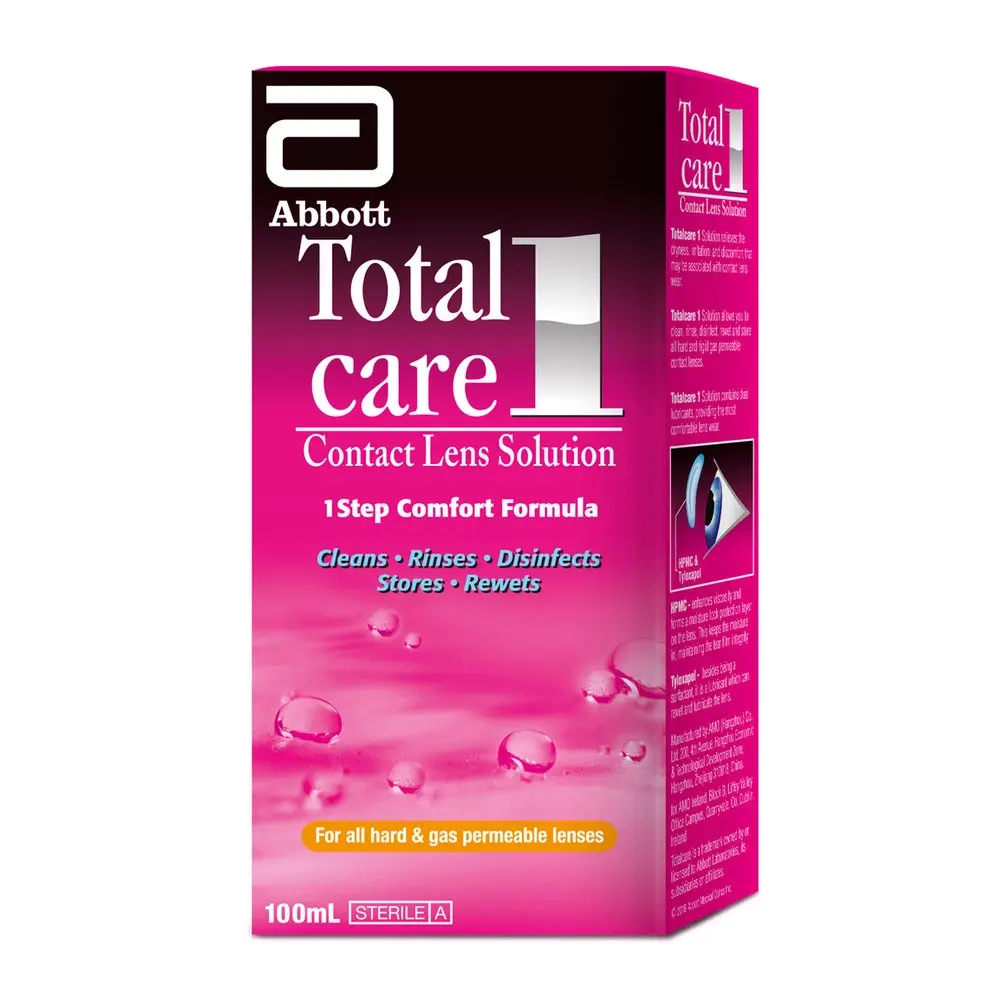 Total Care 1 Contact Lens Solution 100ml - Health
