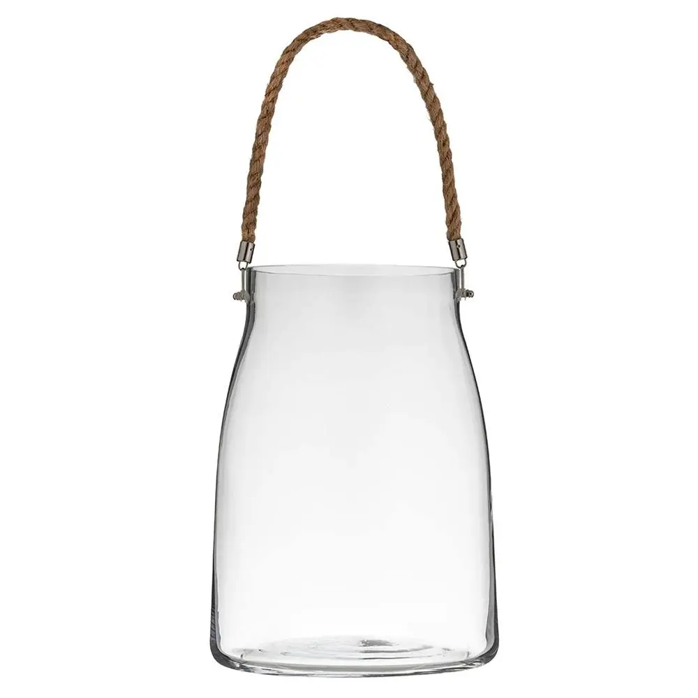 Amalfi 17L Anouk Vessel Decorative Bathroom/Bedroom Decor Vase Clear/Natural - Home & Garden
