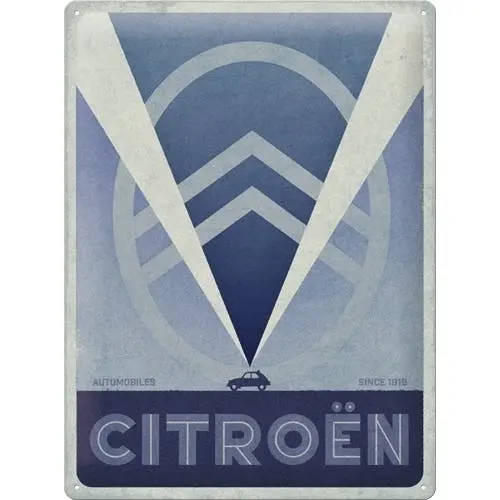 Nostalgic Art Citroën Since 1919 30x40cm Large Metal Tin Sign Home Wall Decor - Home & Garden