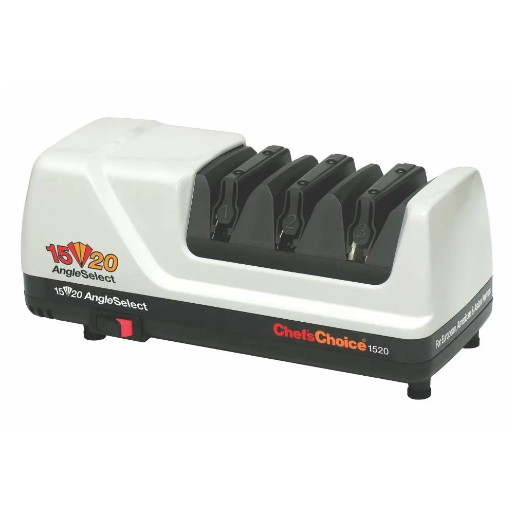 Chef’s Choice 1520 AngleSelect Diamond Hone Electric Knife Sharpener | White - Home & Garden