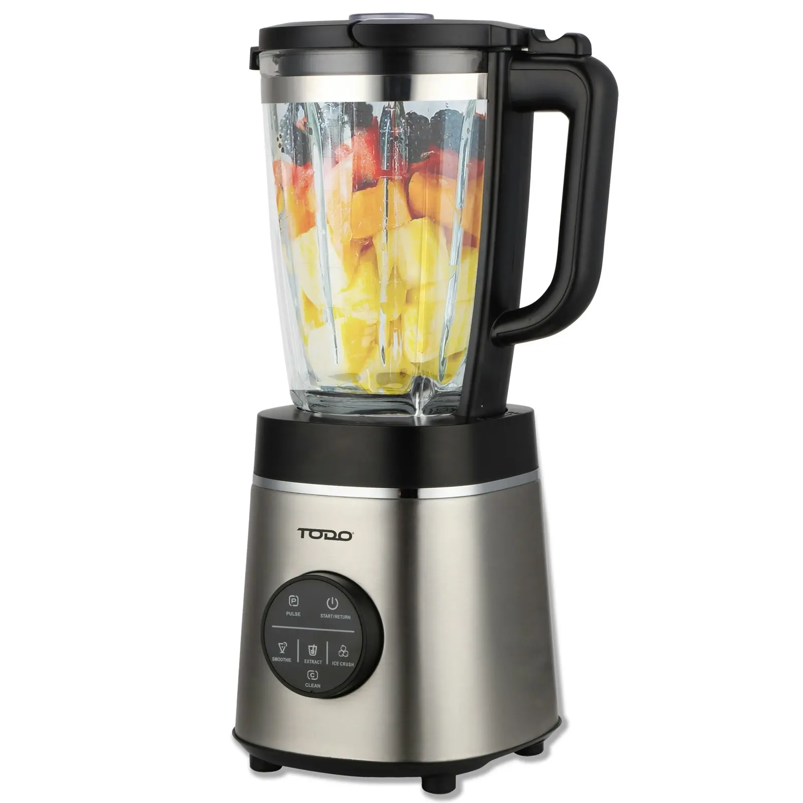 Todo 1.75L Commercial Electric Blender 1000W Glass Jar Adjustable Speed Stainless Steel Body - Home & Garden