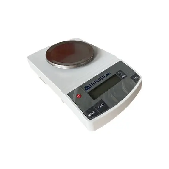 Livingstone Analytical Balance, 220 Grams Capacity, 0.1 Milligram Readability, 90(D)mm Stainless Steel Pan, Each - Commercial