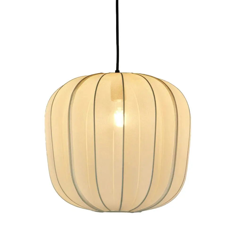 Belle Pumking Chiffon Shade Cover 38cm For Ceiling Pendant Light Medium Ivory - Home & Garden