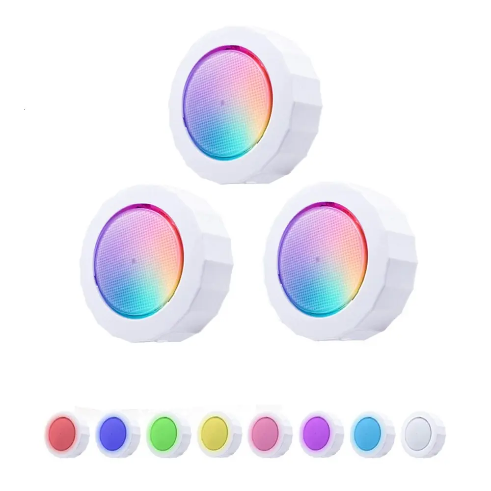 3 Pack RGB LED Night Light Romantic Mood Light USB Charge Ambient Light - Home & Garden