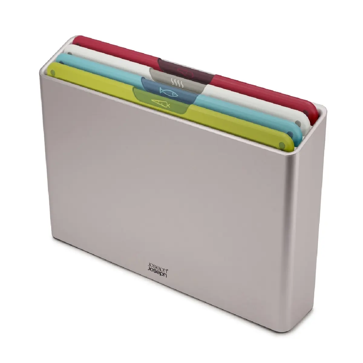 JOSEPH JOSEPH FOLIO 4 PIECE REGULAR CHOPPING BOARD SET MULTICOLOUR - Home & Garden