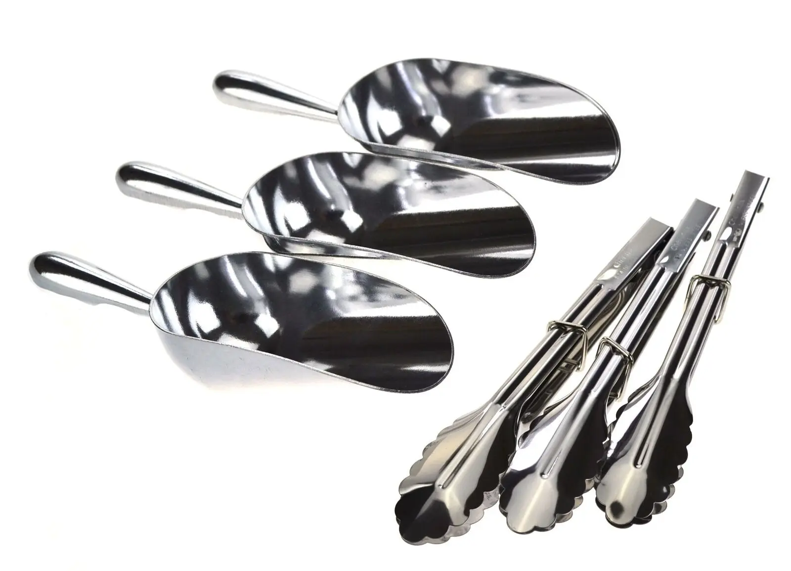 TRENTON LOLLY BAR PACK 6 PACK - 3 Tongs - 3 Scoops