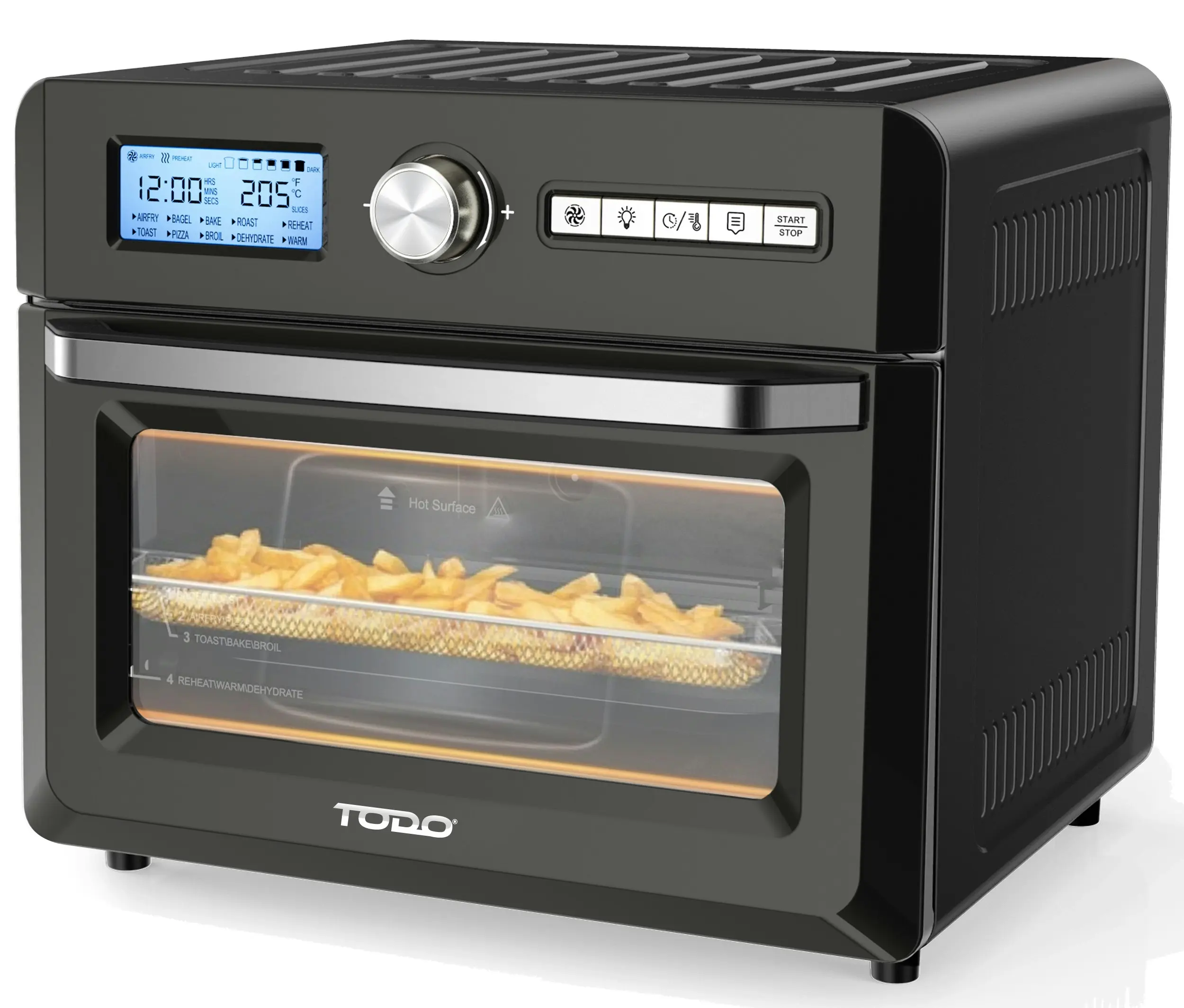 TODO 18L Air Fryer Oven Grill 1550W Rotisserie Fan Forced Dehydrator Toaster - Home & Garden