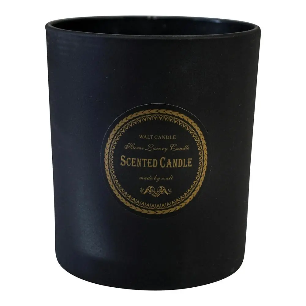 Glass/Wax 10cm Scented Tealight Wax Candle Home Fragrance Decor Display Black - Home & Garden