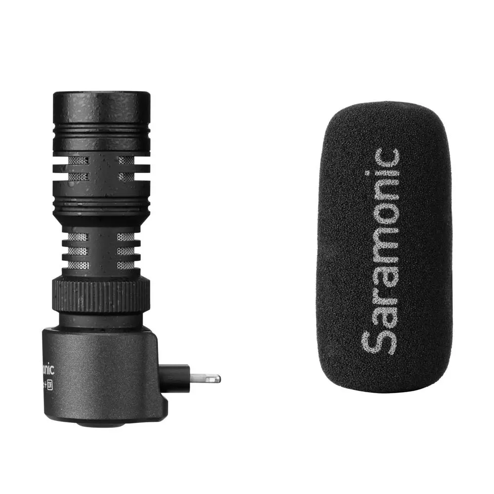 Saramonic SmartMic+ Di Directional Condenser Microphone/Lightning f/iPhone 13/12 - Electronics