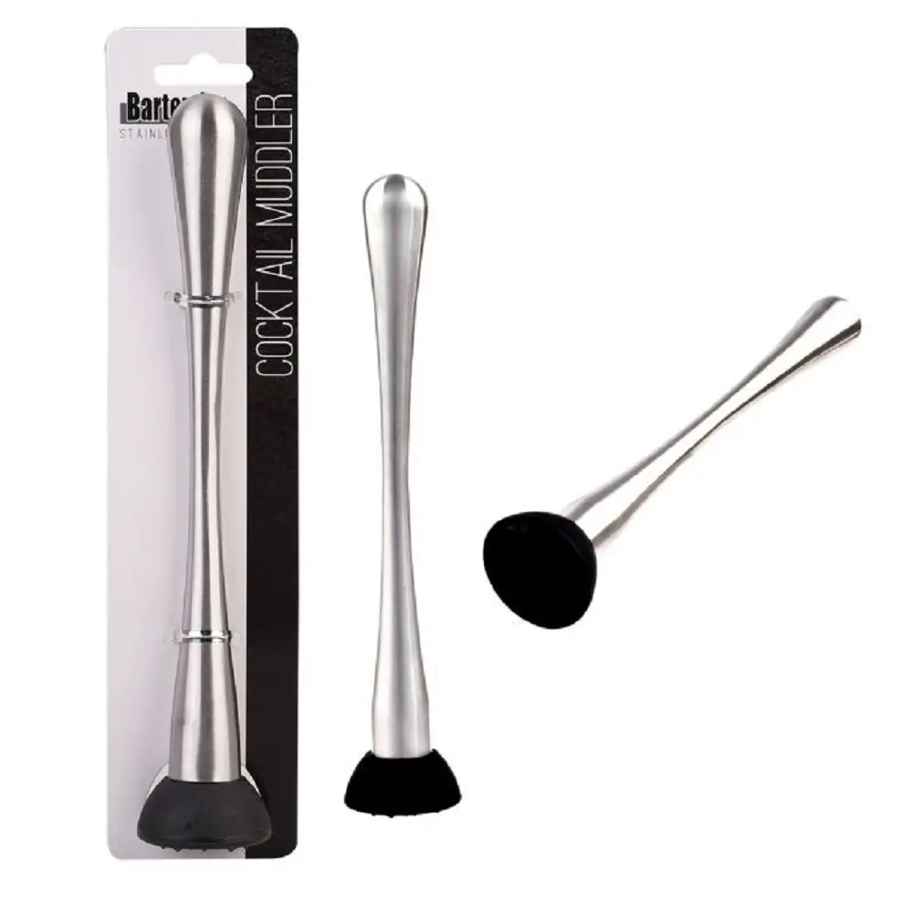 BARTENDER COCKTAIL STAINLESS STEEL MUDDLER - Home & Garden