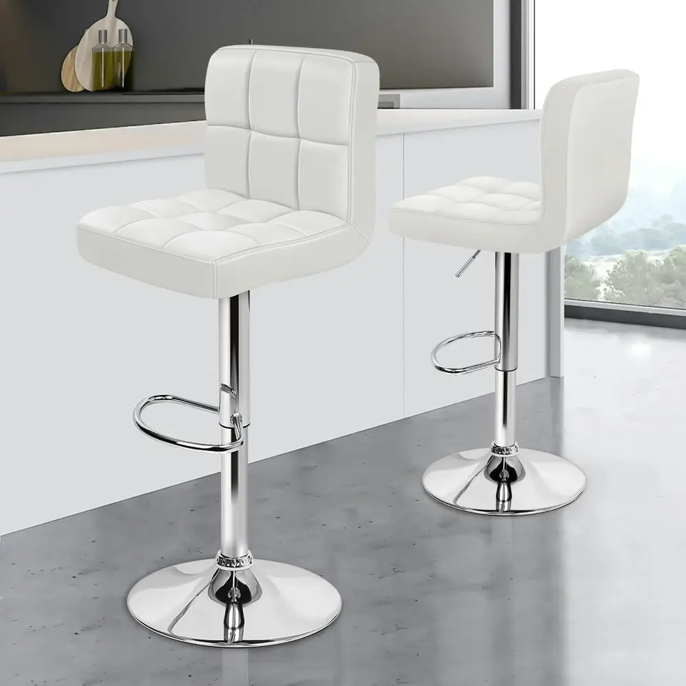 Alfordson Bar Stools L Shape White Ralph x2 - Shop Dining Chairs & Bar Stools