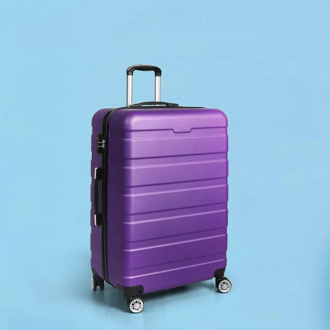Slimbridge 28" Luggage Case Suitcase Travel Packing TSA Lock Hard Shell Purple - Fashion