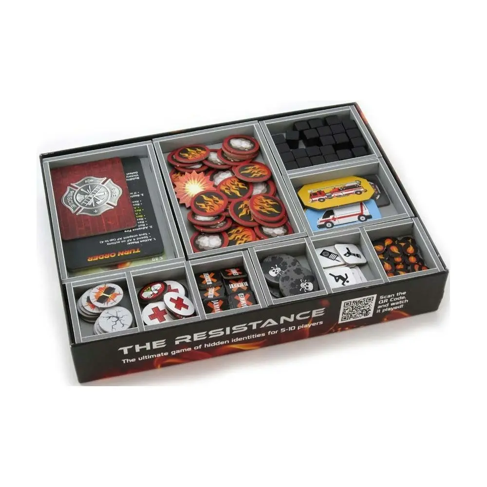 Folded Space Game Inserts Divider Tray Organiser For Flash Point Fire Rescue - Toys & Games