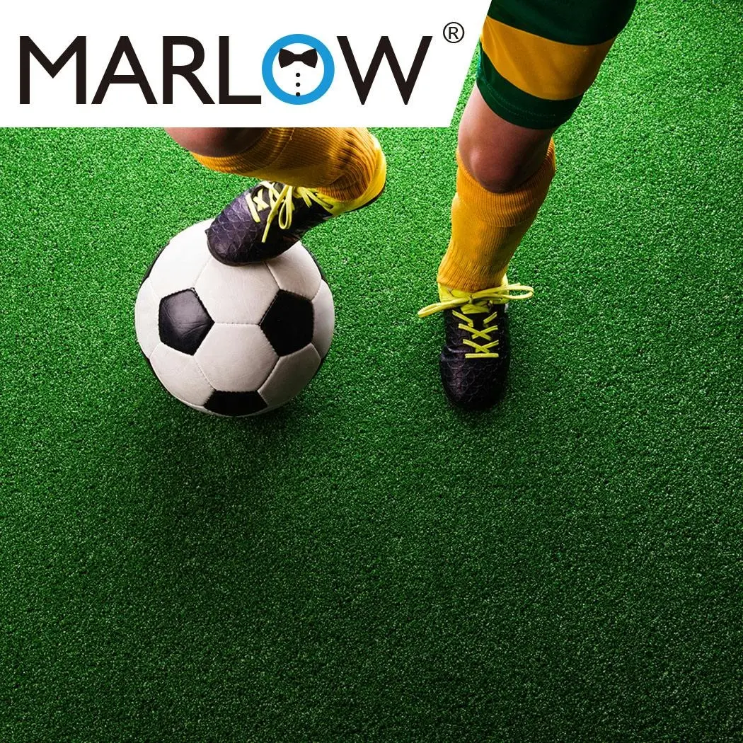 Marlow Artificial Grass Synthetic Turf Fake Plastic Plant 17mm 60sqm Lawn 2x10m - Home & Garden