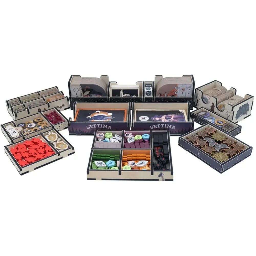 Folded Space Game Inserts Divider Tray Boardgame Organiser Box For Septima - Toys & Games