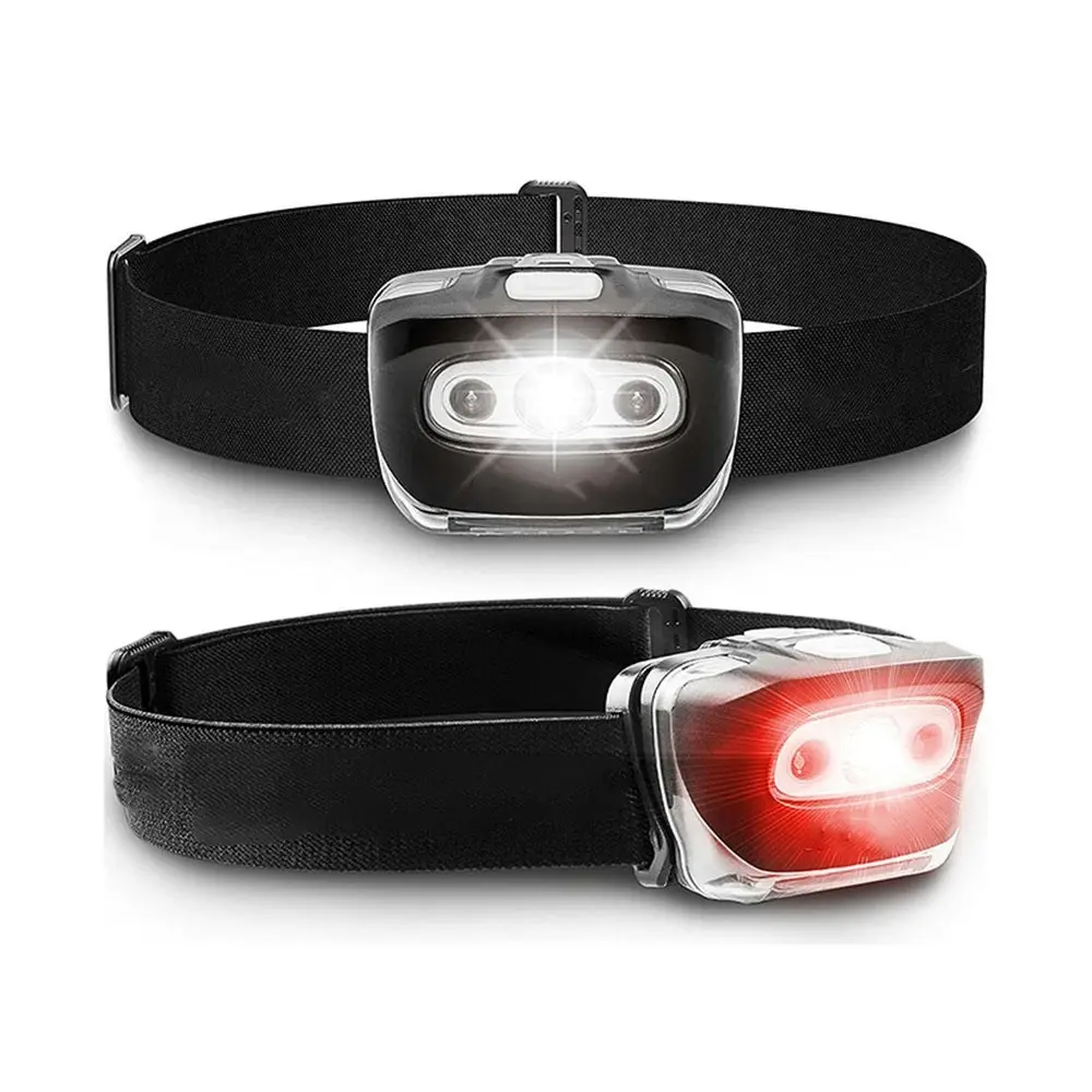 2 Pack Hiking Camping LED Head Light Outdoor Flashlight Headlight - Home & Garden