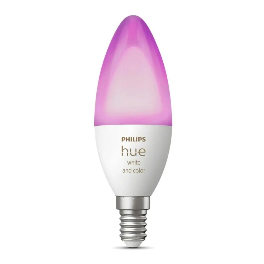 Philips 5.3W Hue White/Color Dimmable Globe LED Light Bulb E14 Bluetooth Control - Home & Garden