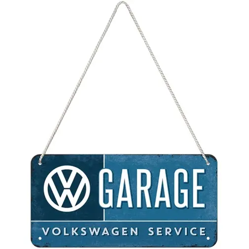 Nostalgic Art Metal 10x20cm Wall Hanging Sign VW Garage Home/Office/Cafe Decor - Home & Garden