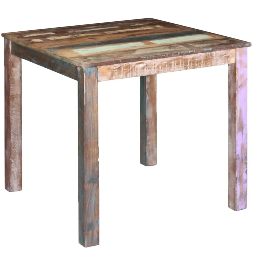 Dining Table Solid Reclaimed Wood 80x82x76 cm 243452 - Furniture