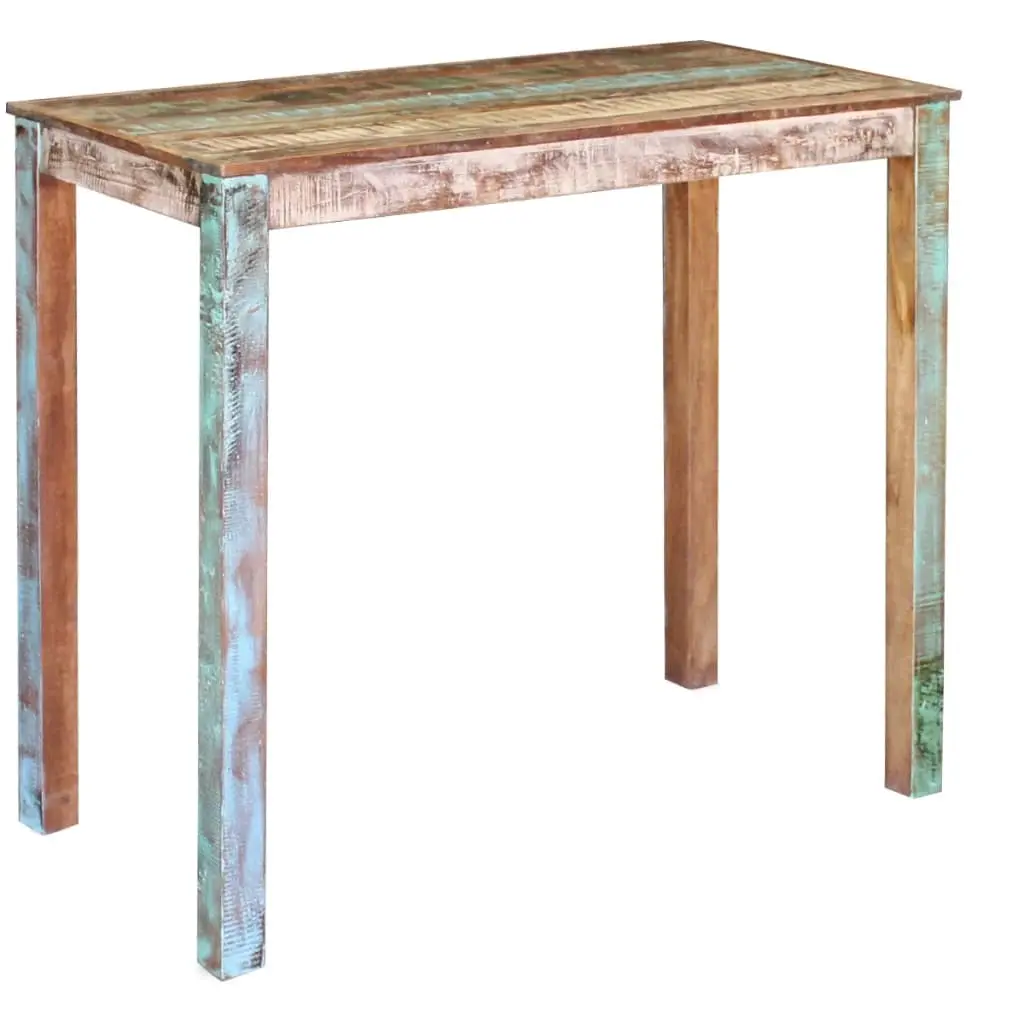 Bar Table Solid Reclaimed Wood 115x60x107 cm 243453 - Furniture