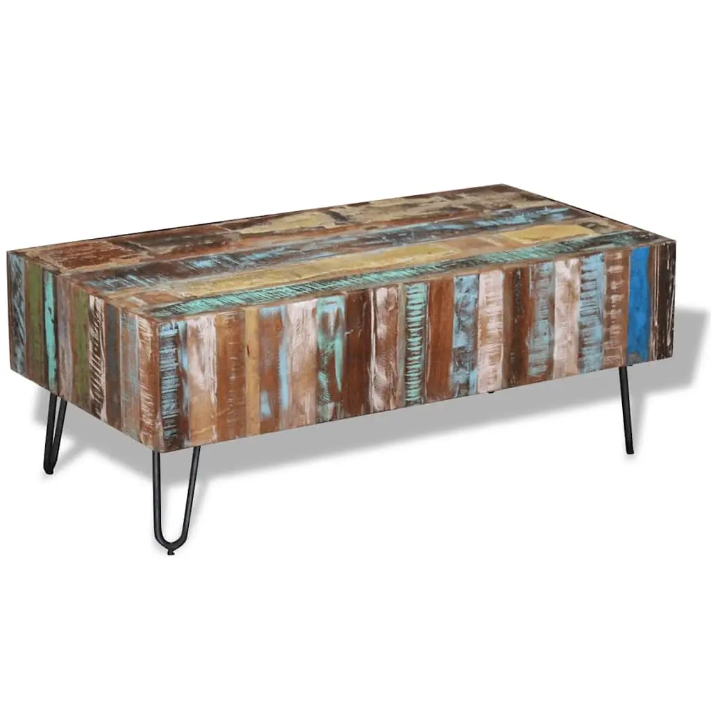 Coffee Table Solid Reclaimed Wood 100x50x38 cm 243455 - Furniture