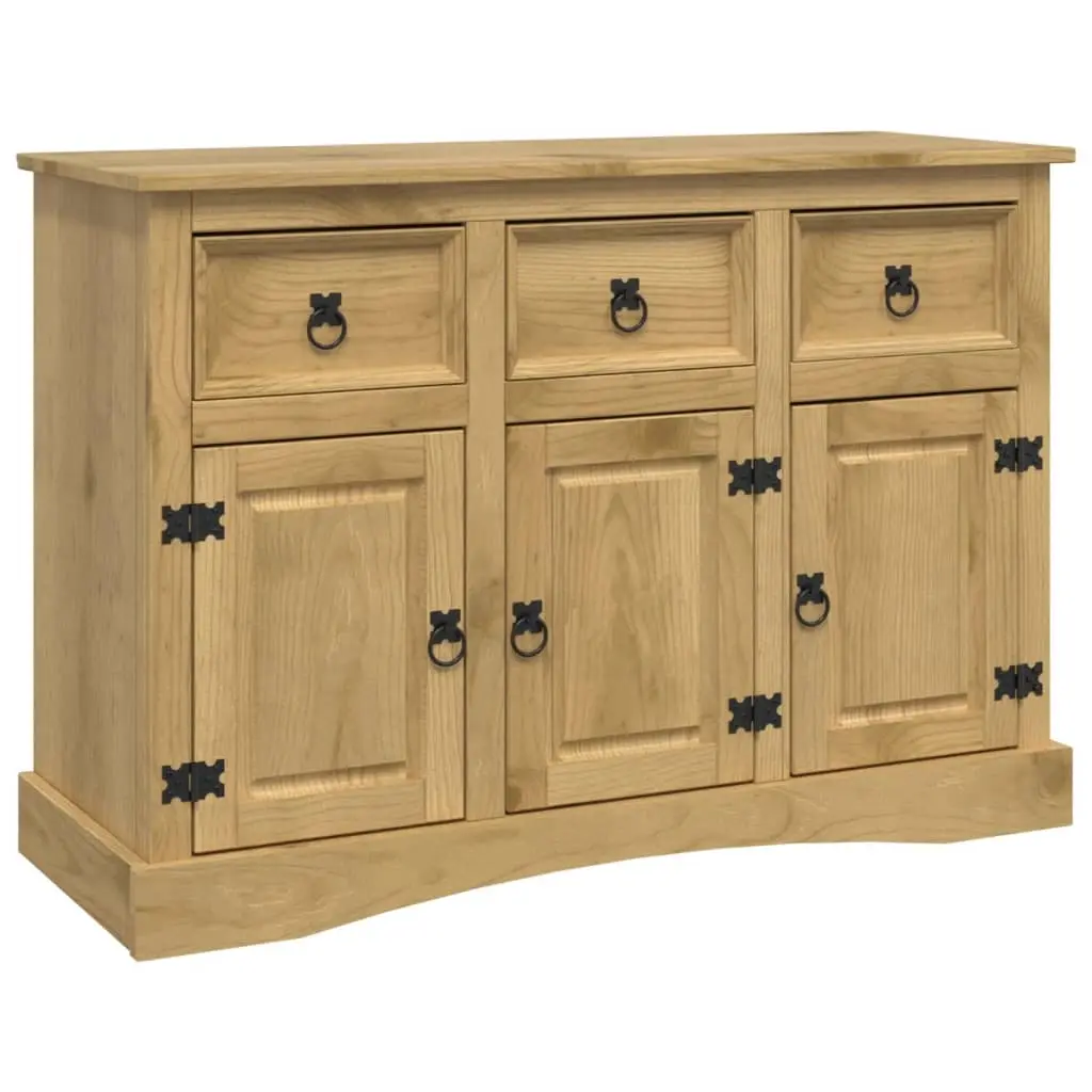 Sideboard Solid Mexican Pinewood Corona Range 132x43x78 cm 243742 - Furniture
