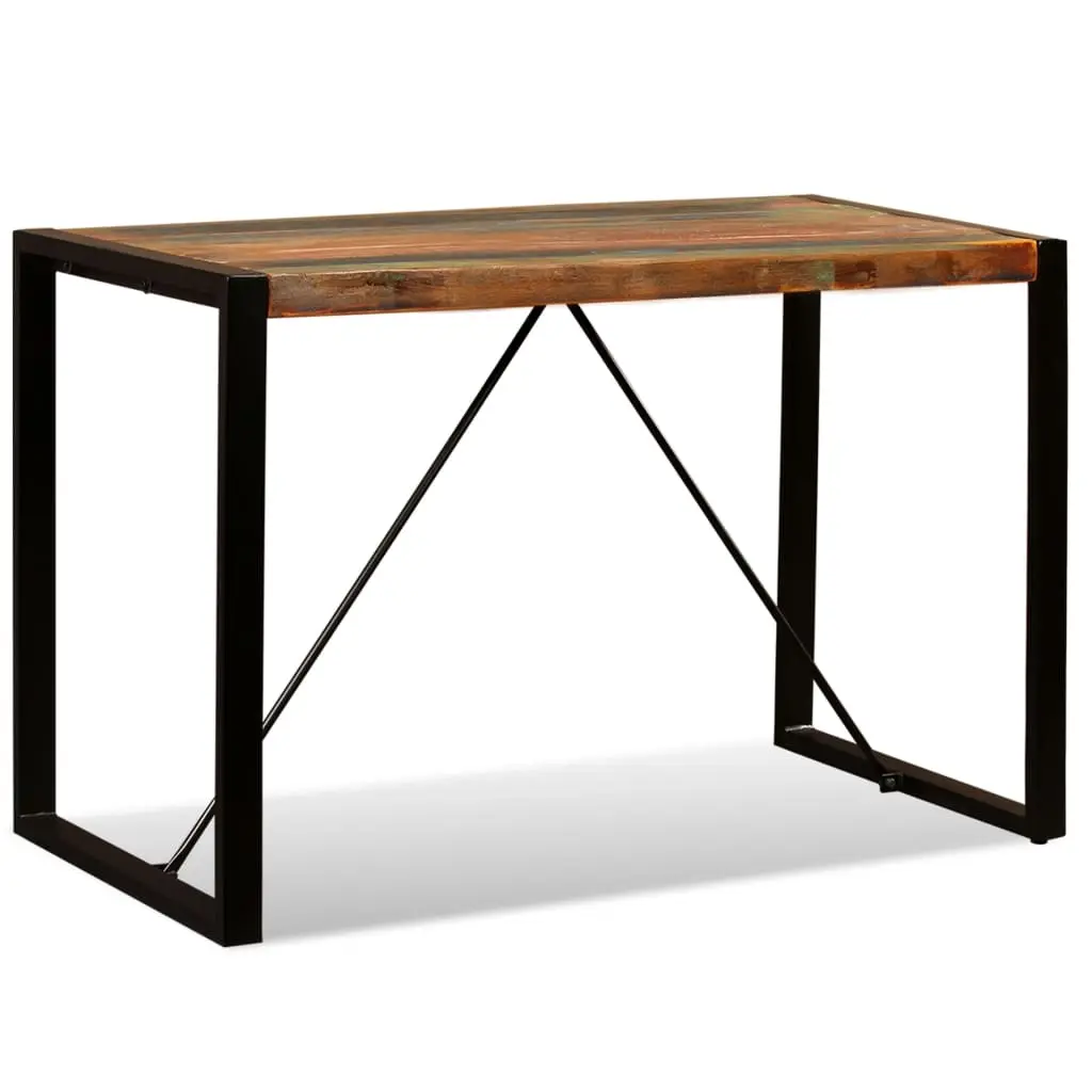 Dining Table Solid Reclaimed Wood 120 cm 243998 - Furniture