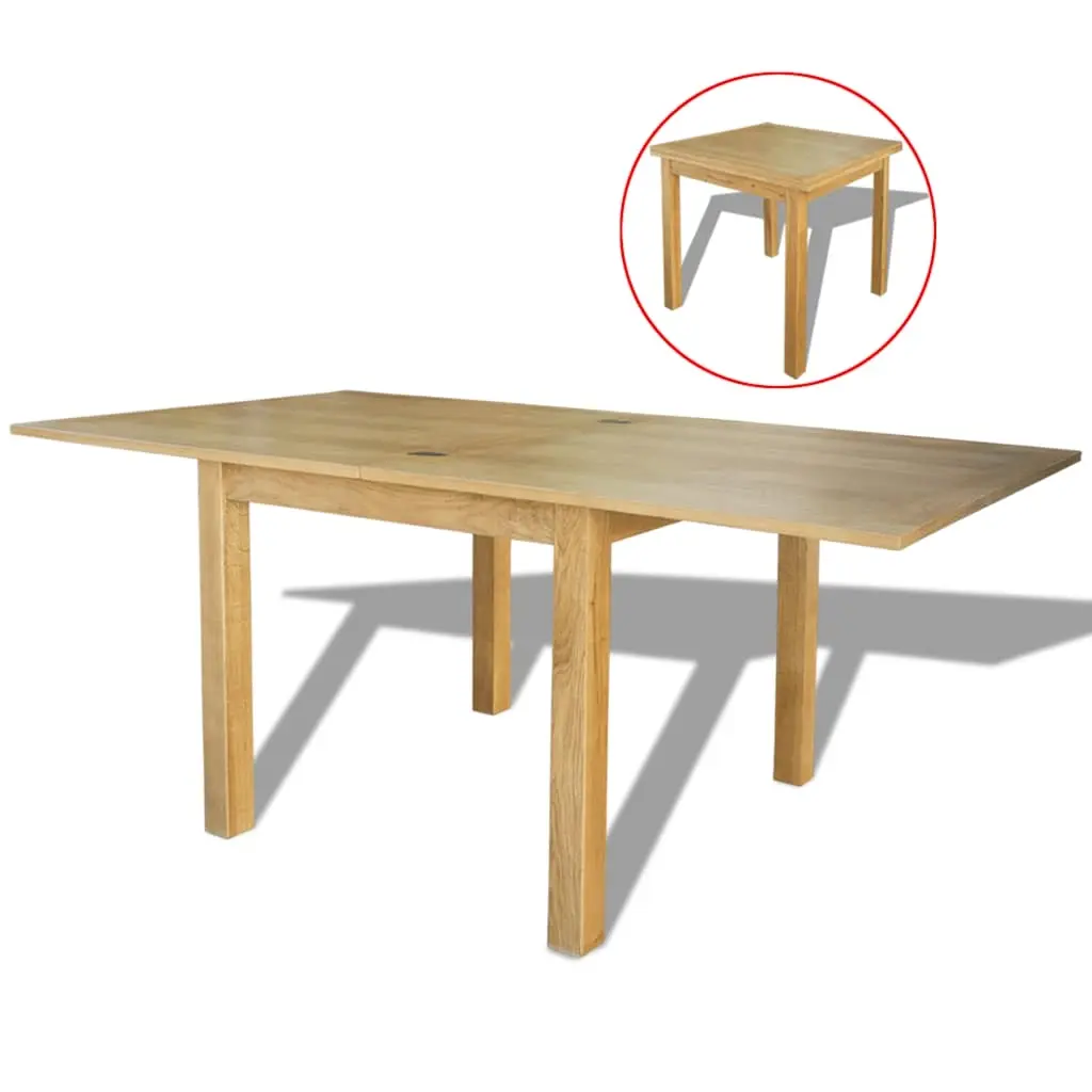 Extendable Table Oak 170x85x75 cm 244417 - Furniture