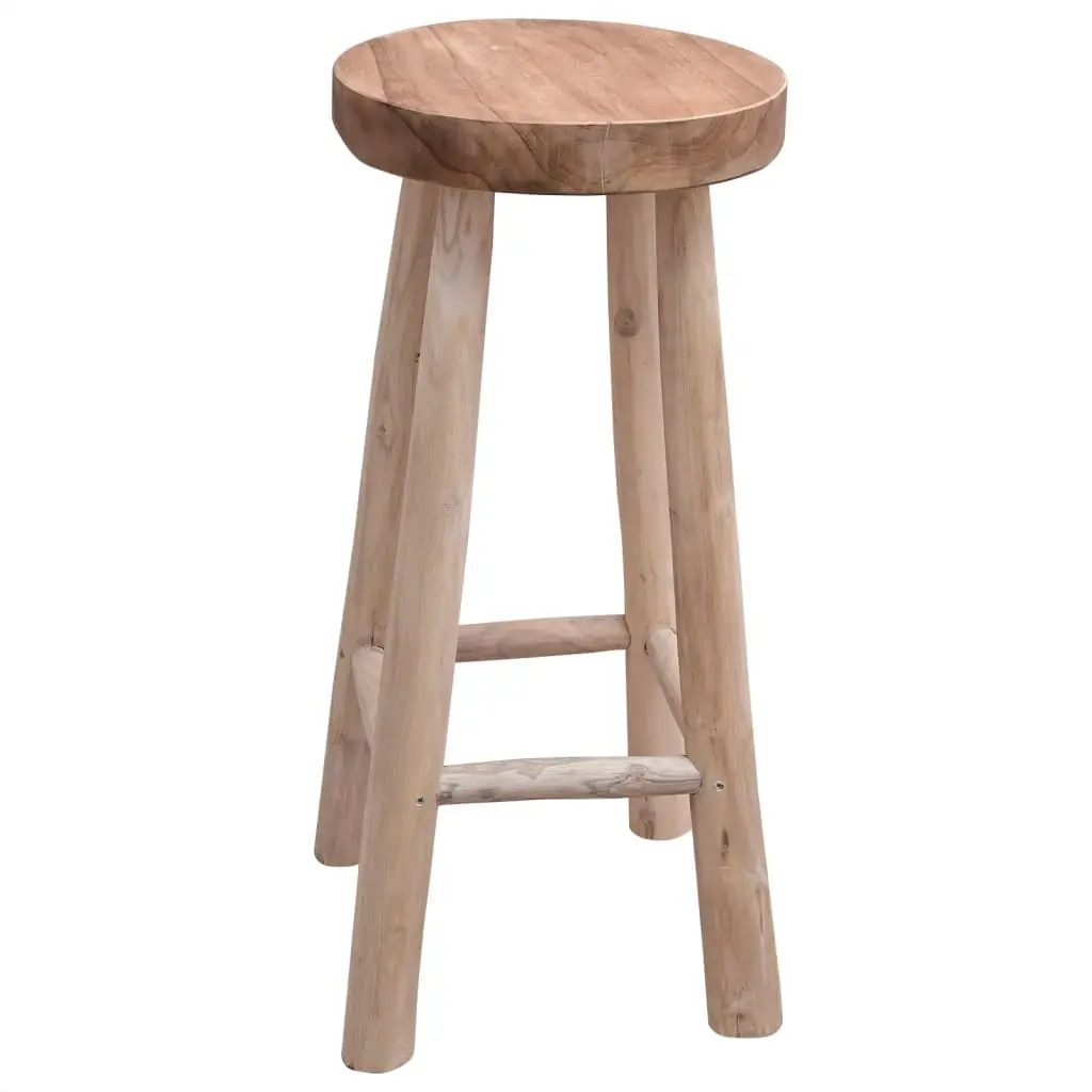 Bar Stool Solid Teak Wood 244545 - Furniture